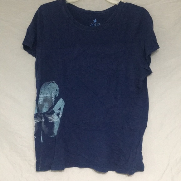 Aerie Blue T-Shirt Large - Picture 2 of 6